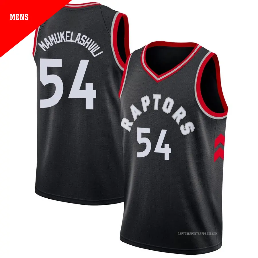 ＃54 Men's Sandro Mamukelashvili Toronto Raptors Black Swingman Jersey Statement Edition