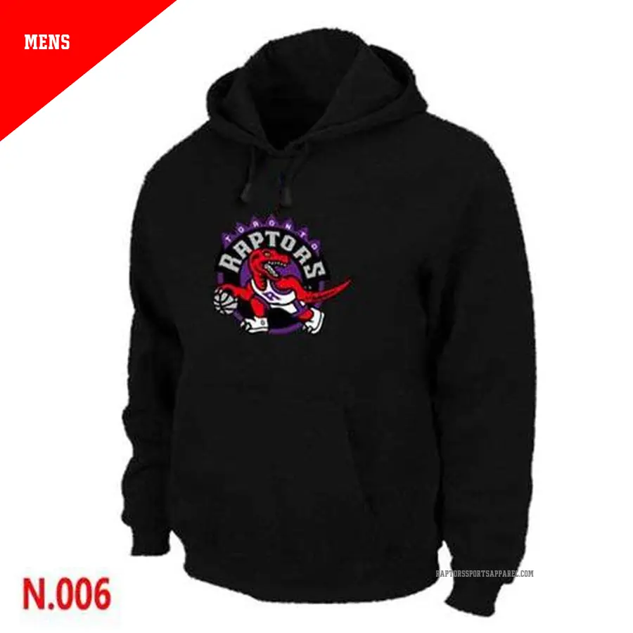 Men's Toronto Raptors Black Pullover Hoodie