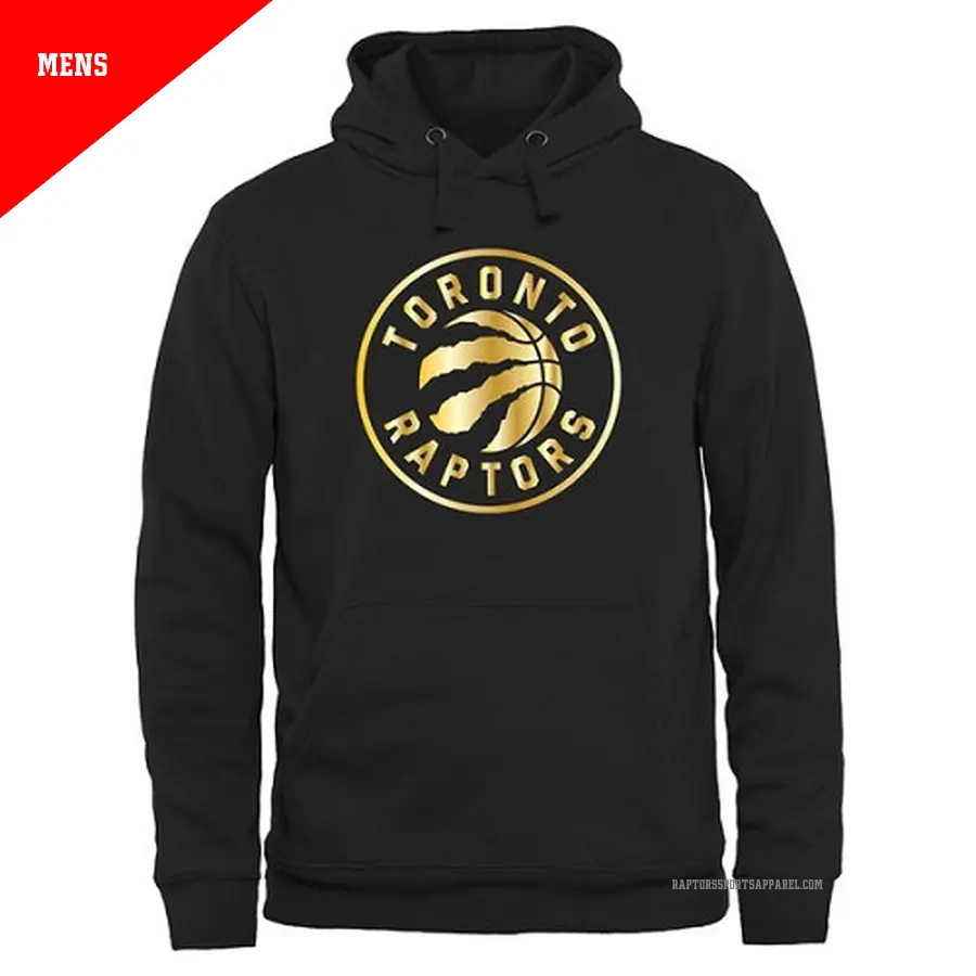 Men's Toronto Raptors Gold Collection Pullover HoodieBlack