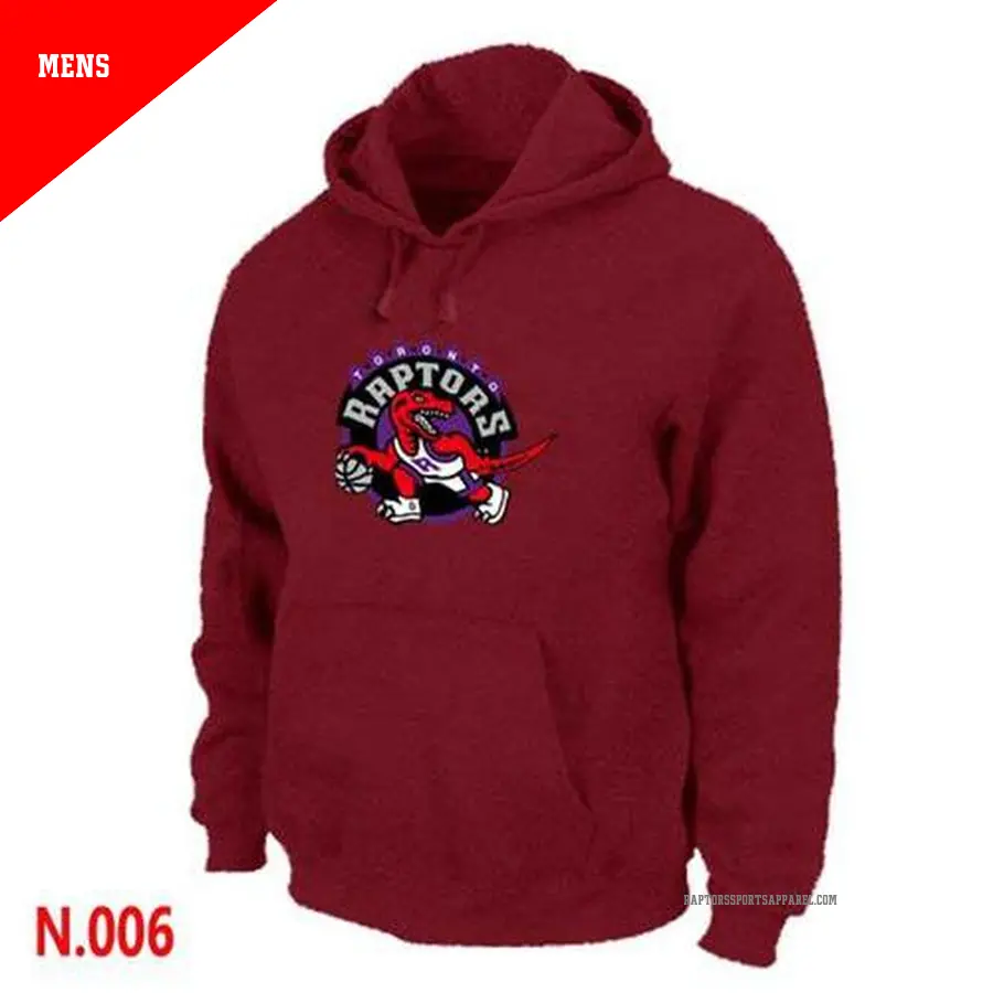 Men's Toronto Raptors Red Pullover Hoodie